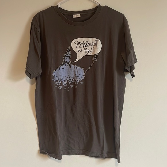 Bay Island Shirts Pavement Band Tshirt Large Gray Wizard Pavement